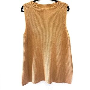 Soft Surroundings Martina Tan Sleeveless XL Sweater